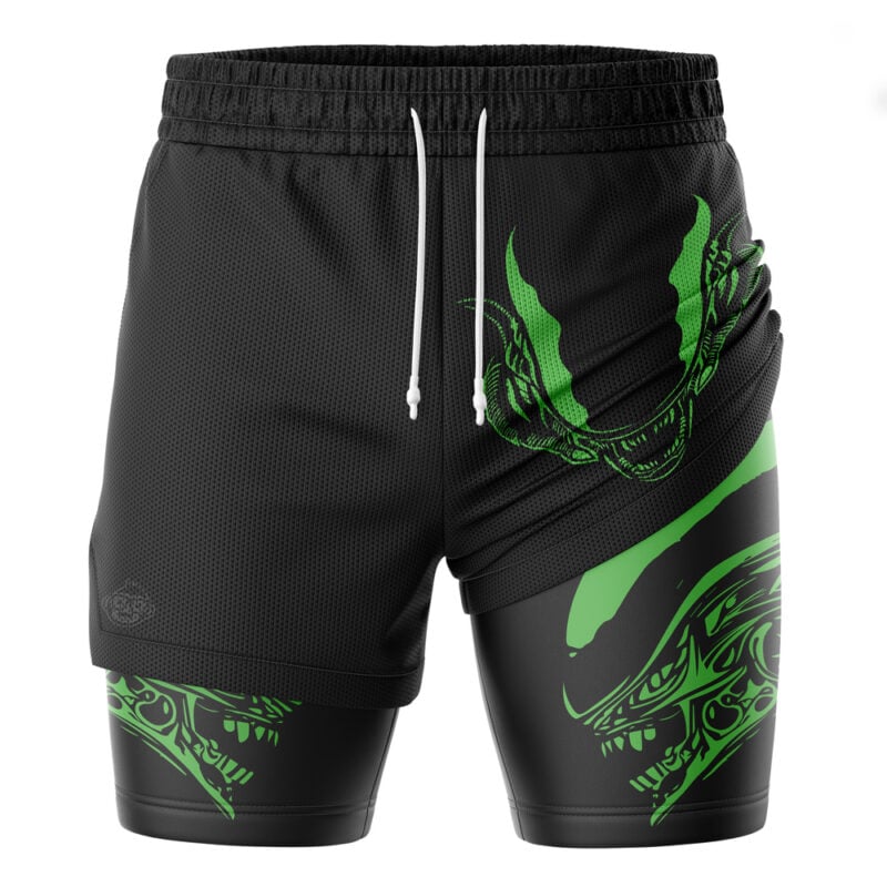 Xenomorph Alien 2-in-1 Performance Shorts - Image 3