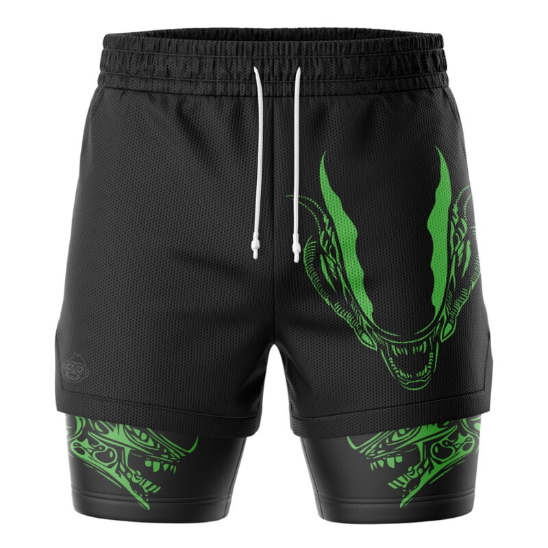 Xenomorph Alien 2-in-1 Performance Shorts - Image 2