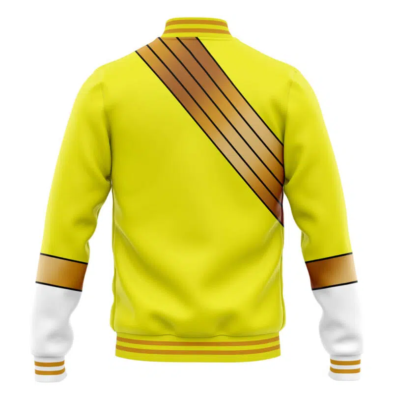 Yellow Ranger Wild Force Power Rangers Varsity Jacket - Image 4