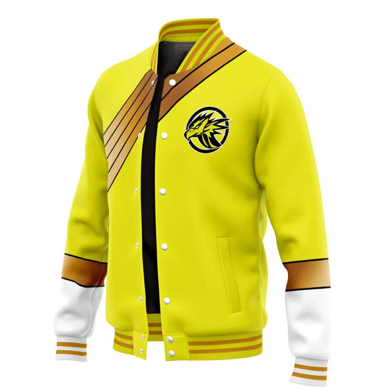 Yellow Ranger Wild Force Power Rangers Varsity Jacket - Image 3