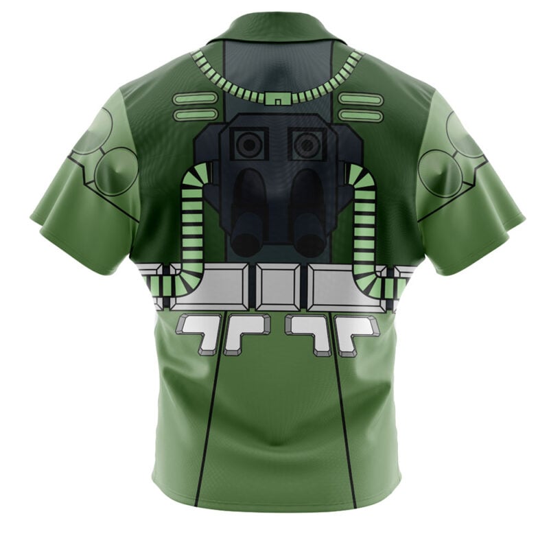 Zaku II Mobile Suit Gundam 0079 Button Up Hawaiian Shirt - Image 2