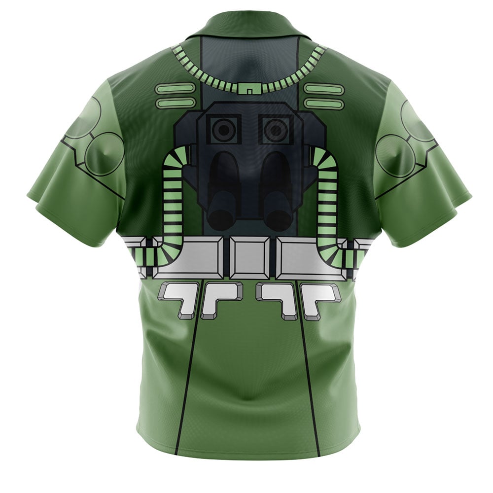 Zaku II Mobile Suit Gundam 0079 Button Up Hawaiian Shirt - Image 2