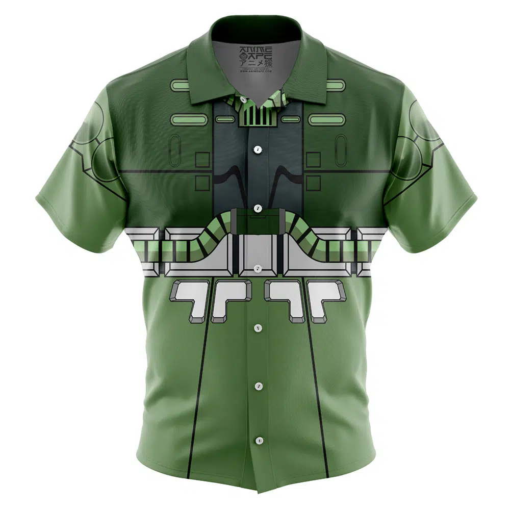 Zaku II Mobile Suit 0079 Gundam Button Up Hawaiian Shirt