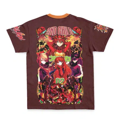 Asuka Langley Sohryu V2 Neon Genesis Evangelion Streetwear T-Shirt