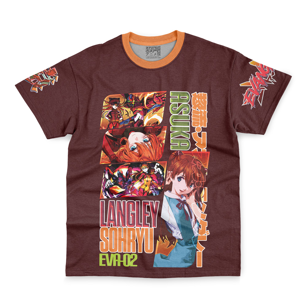 Asuka Langley Sohryu V2 Eva Streetwear T-Shirt | Anime Ape
