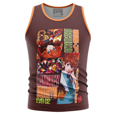 A streetwear tank top featuring Todoroki Shoto from My Hero Academia, with vibrant illustrations and text inspired by the character.