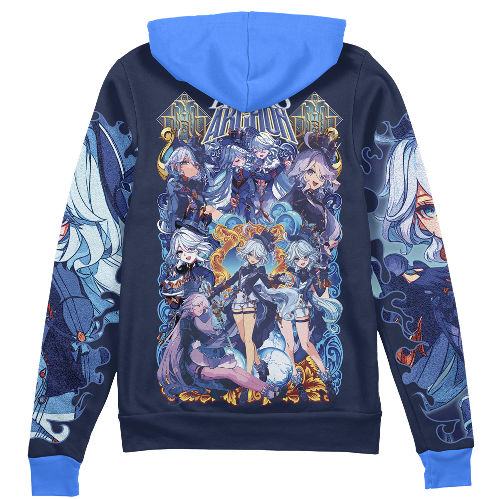 Furina Genshin Impact Streetwear Zip Hoodie Jacket