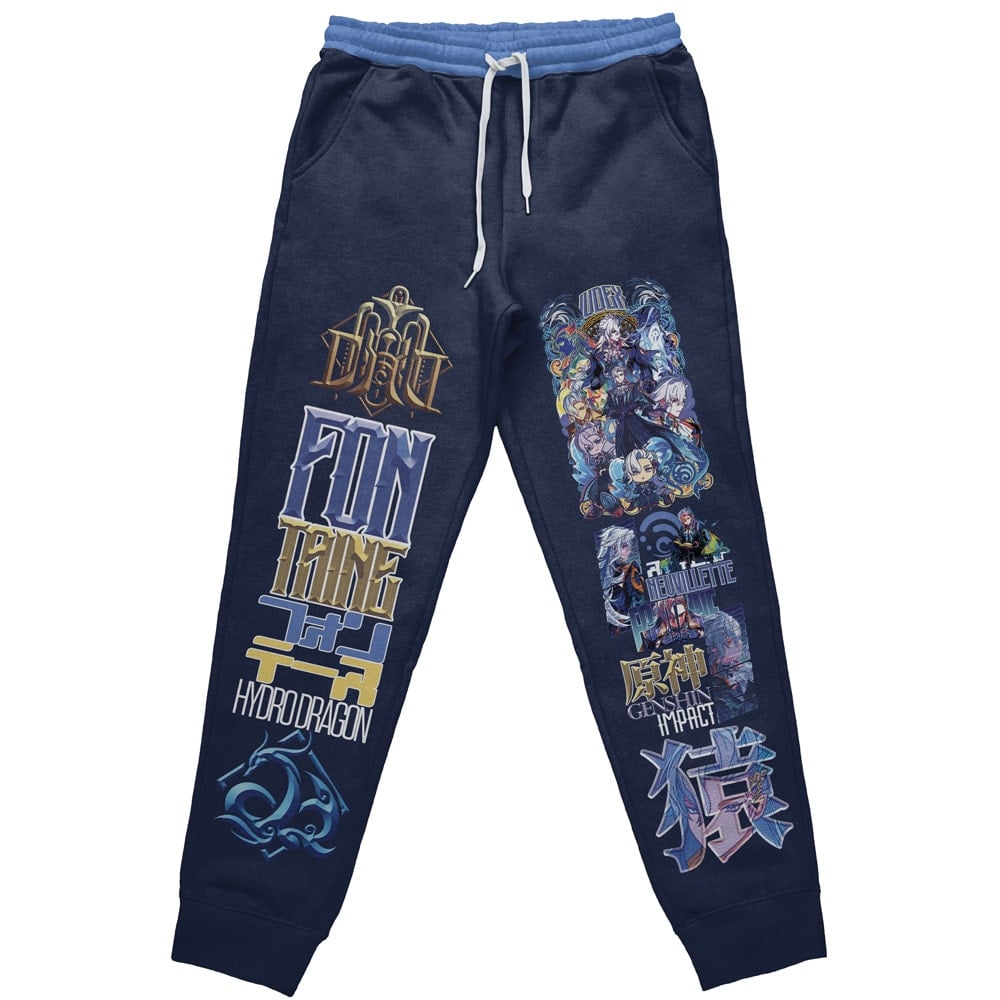 Neuvillette Genshin Impact Streetwear Sweatpants