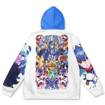 Rei Ayanami V2 Neon Genesis Evangelion Streetwear Hoodie