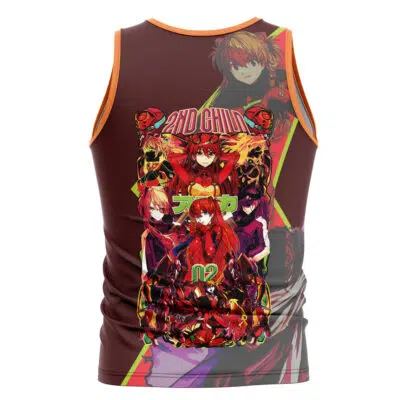 Asuka Langley Sohryu V2 Neon Genesis Evangelion Streetwear Tank Top