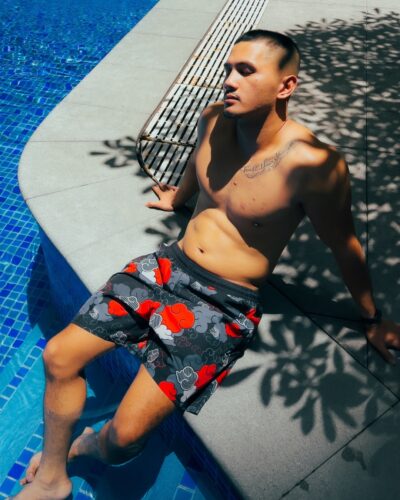 Black Aloha Akatsuki Shippuden Versatile Shorts