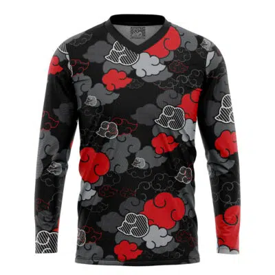 Akatsuki Black Aloha Pattern Shippuden Hockey Jersey