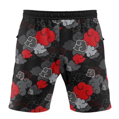 Black Aloha Akatsuki Shippuden Versatile Shorts
