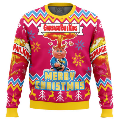 Blasted Billy Garbage Pail kids Ugly Christmas Sweater