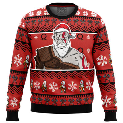 Christmas Kratos God of War Ugly Christmas Sweater