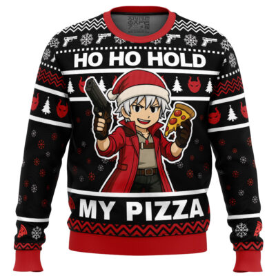 Dante Pizza Devil May Cry Ugly Christmas Sweater