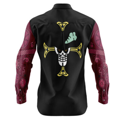 Dracule Mihawk One Piece Long Sleeve Button Up Shirt | Anime Ape