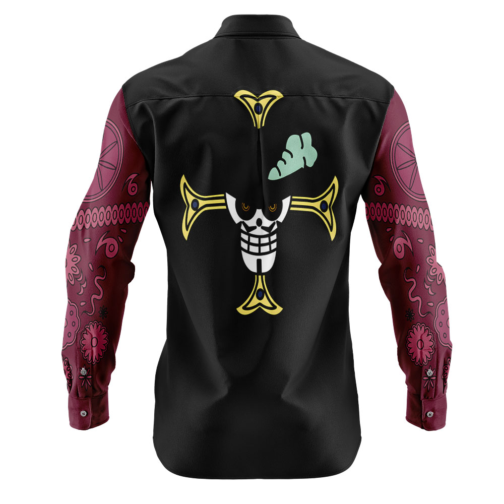 Dracule Mihawk One Piece Long Sleeve Button Up Shirt | Anime Ape
