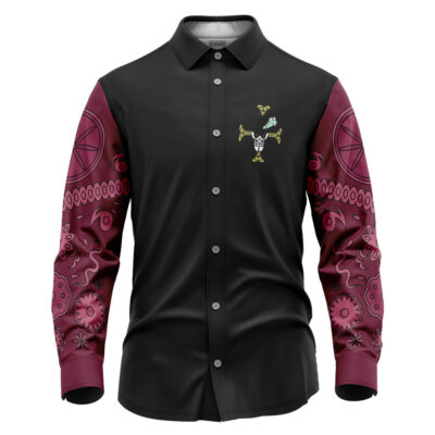 Dracule Mihawk One Piece Long Sleeve Button Up Shirt