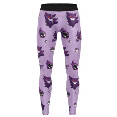 Gengar Pattern Pokemon Compression Pants Spats