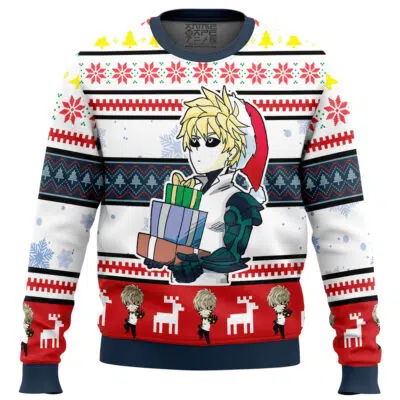 Genos One Punch Man Ugly Christmas Sweater