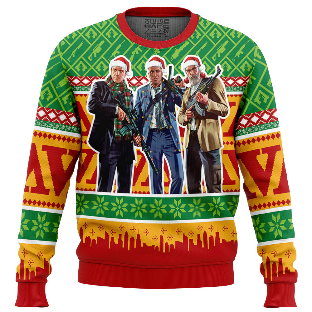Grand Theft Auto V Ugly Christmas Sweater
