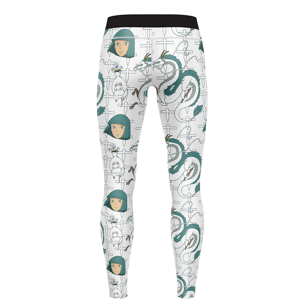 Haku Spirited Away Studio Ghibli Compression Pants Spats - Image 2