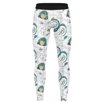 Haku Spirited Away Studio Ghibli Compression Pants Spats