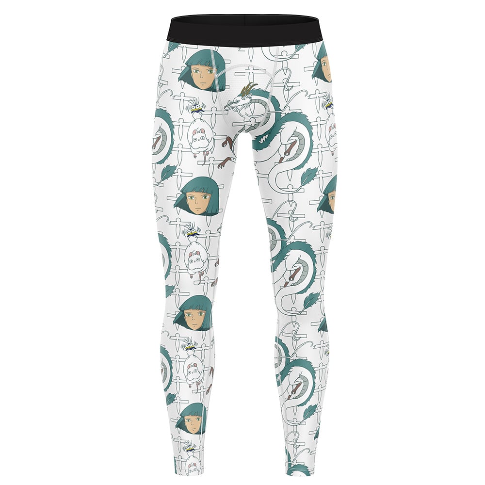 Haku Spirited Away Studio Ghibli Compression Pants Spats