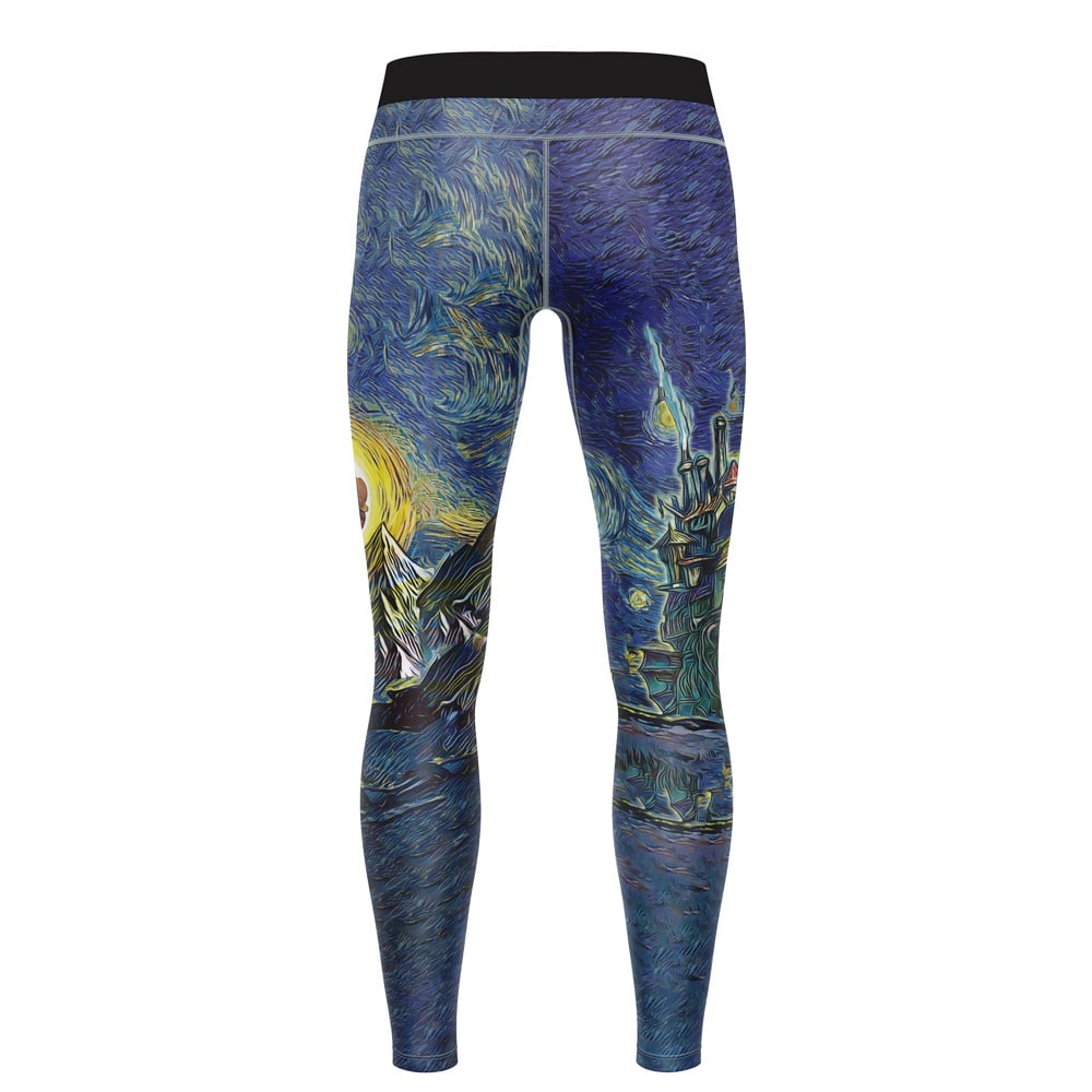 Howl’s Moving Castle Starry Night Studio Ghibli Compression Pants Spats - Image 2