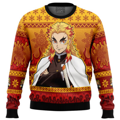 Kyojuro Rengoku Demon Slayer Ugly Christmas Sweater