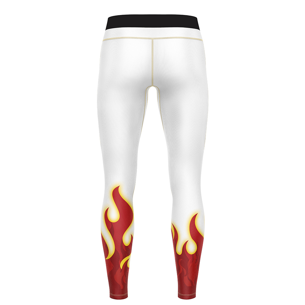 Kyojuro Rengoku V2 Demon Slayer Compression Pants Spats - Image 2