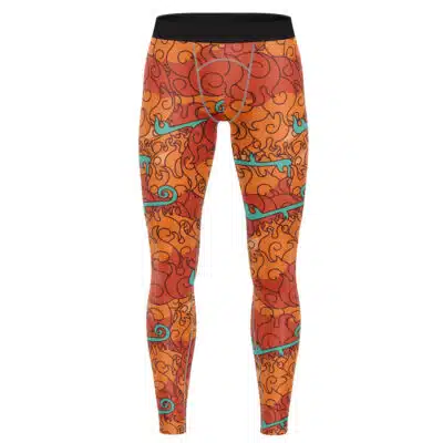 Mera Mera No Mi One Piece Compression Pants Spats