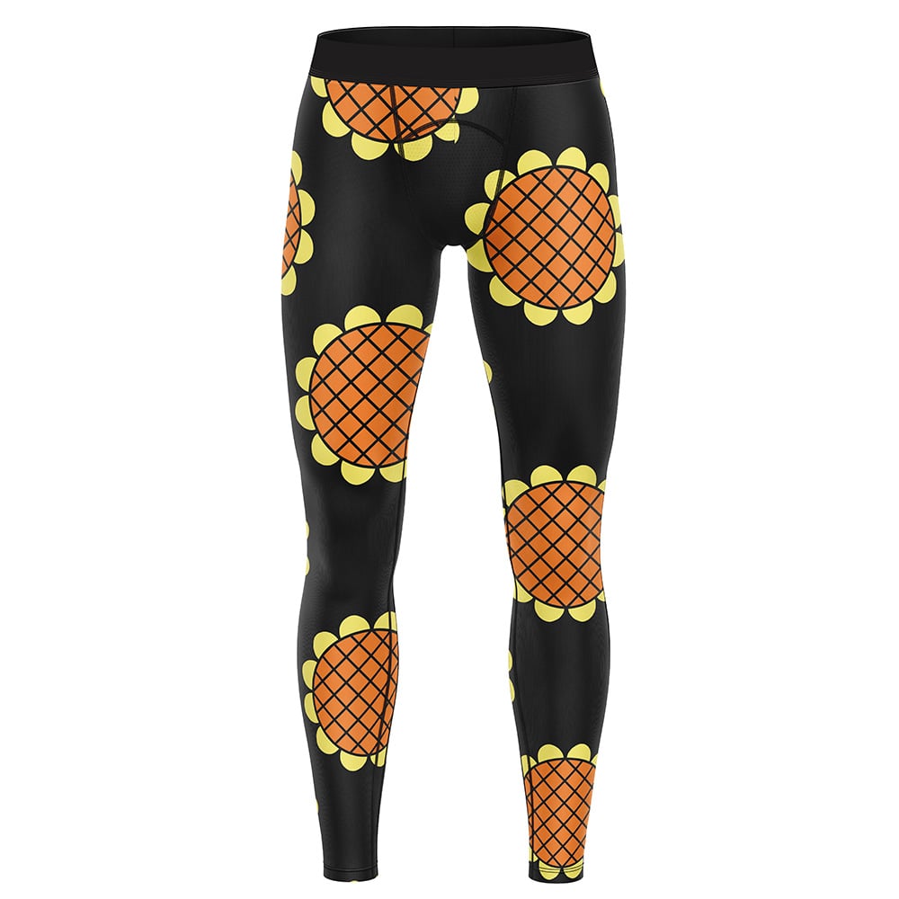 Monkey D. Luffy Black Dressrosa One Piece Compression Pants Spats