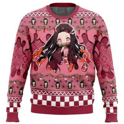 Nezuko Kamado Demon Slayer Ugly Christmas Sweater