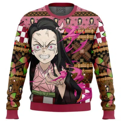 Nezuko Kamado V2 Demon Slayer Ugly Christmas Sweater