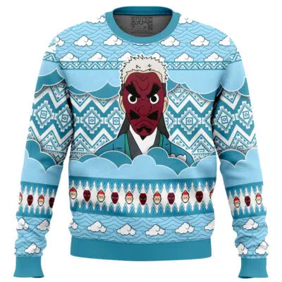 Sakonji Urokodaki Demon Slayer Ugly Christmas Sweater