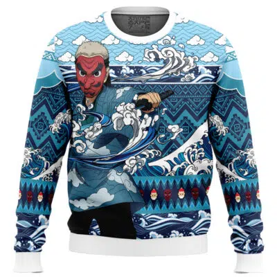 Sakonji Urokodaki V2 Demon Slayer Ugly Christmas Sweater