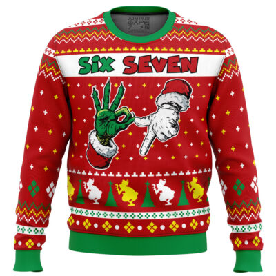 Six Seven The Grinch Ugly Christmas Sweater