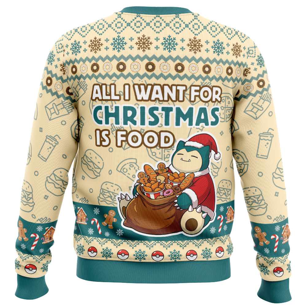 Snorlax Food Pokemon Ugly Christmas Sweater - Image 2