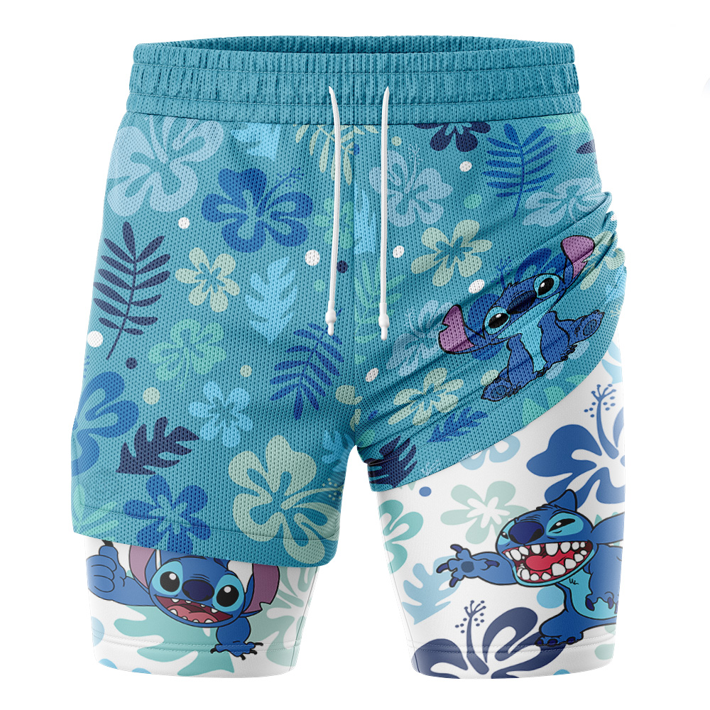 Stitch Lilo and Stitch 2-in-1 Performance Shorts - Image 2