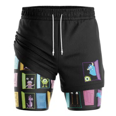 Sully and Mike Monster Inc 2-in-1 Performance Shorts