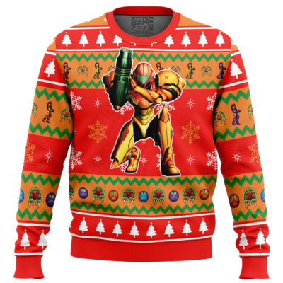 Super Metroid Ugly Christmas Sweater
