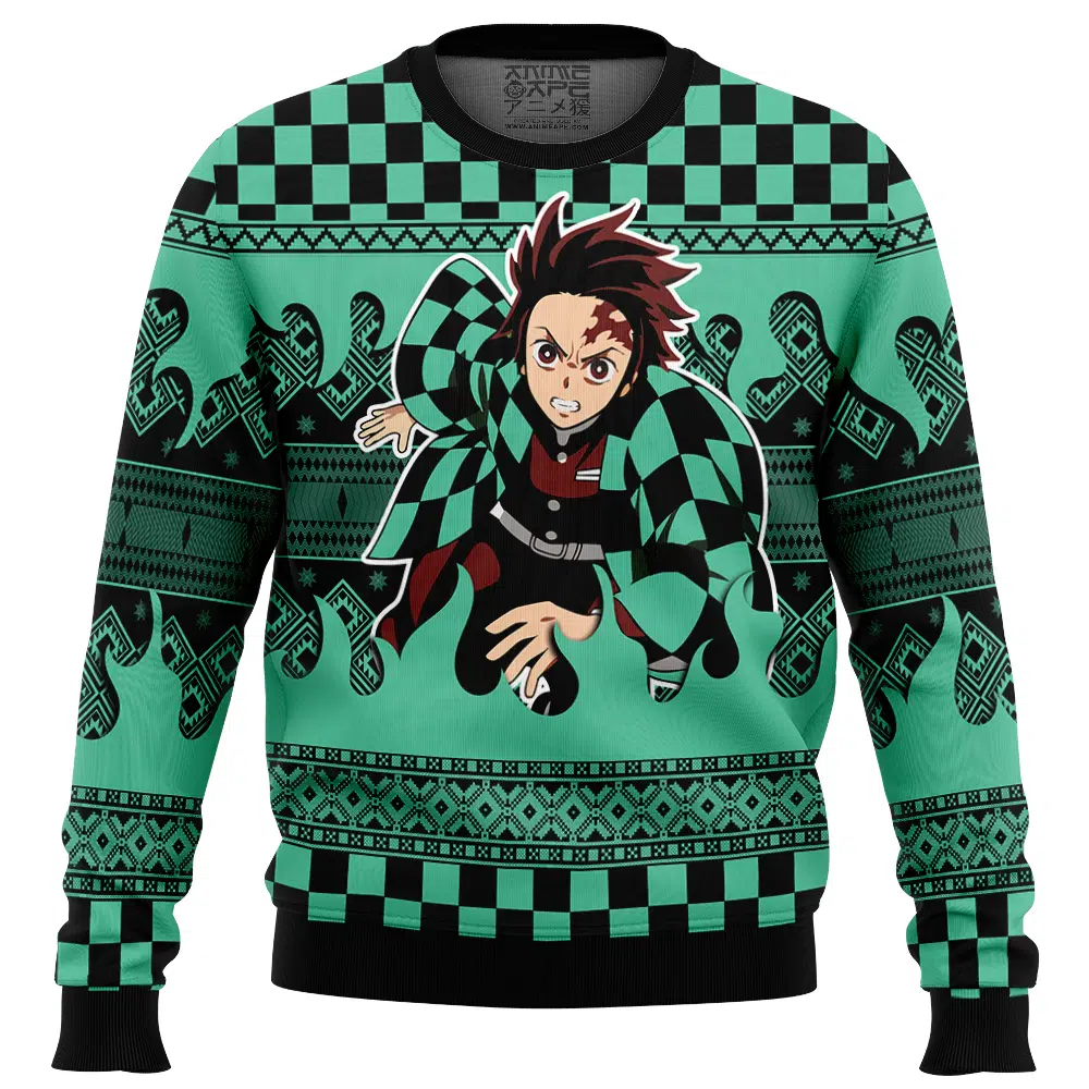 Tanjiro Kamado Demon Slayer Ugly Christmas Sweater
