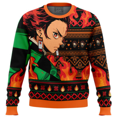 Tanjiro Kamado V3 Demon Slayer Ugly Christmas Sweater