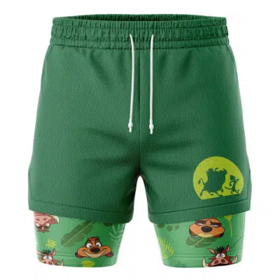 Timon & Pumbaa Lion King 2-in-1 Performance Shorts