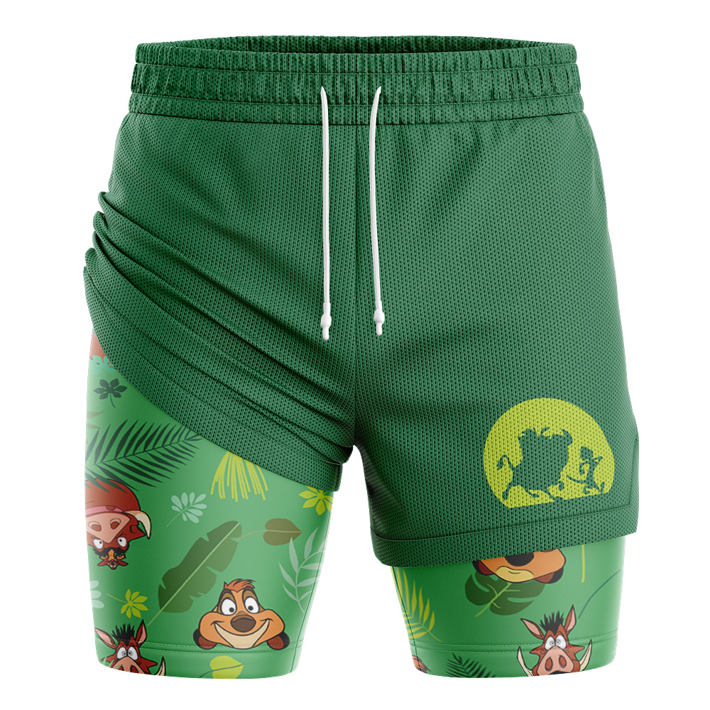Timon & Pumbaa Lion King 2-in-1 Performance Shorts - Image 3