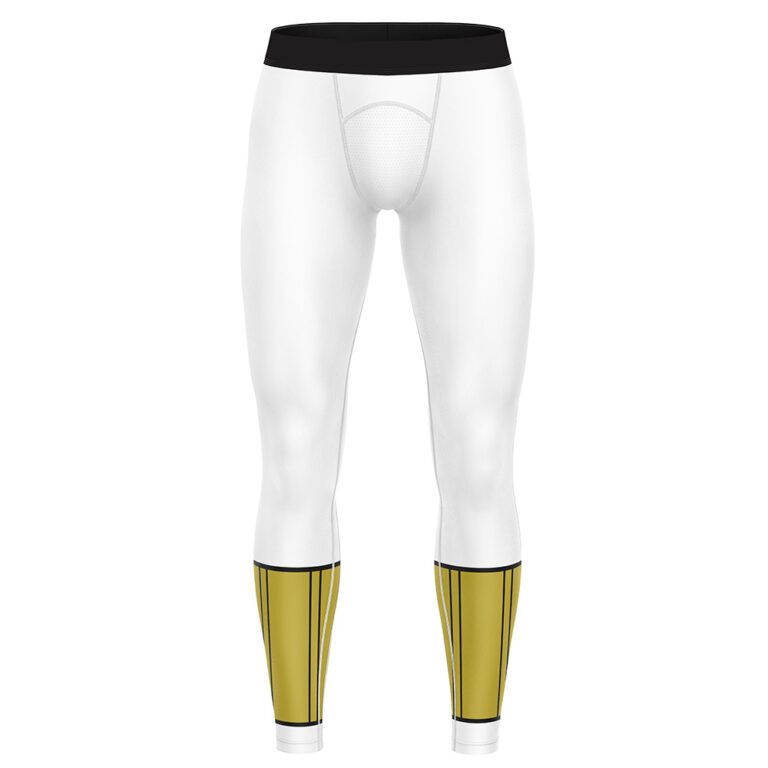 White Ranger Mighty Morphin Power Rangers Compression Pants Spats ...