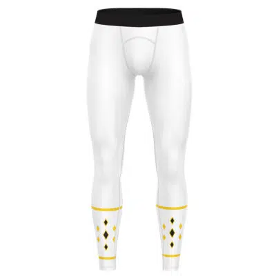 White Ranger Ninjetti Power Rangers Compression Pants Spats