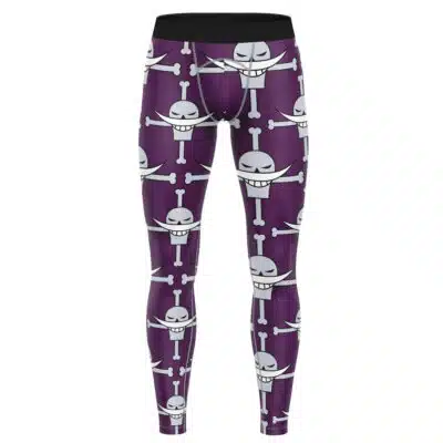 Whitebeard Pattern One Piece Compression Pants Spats